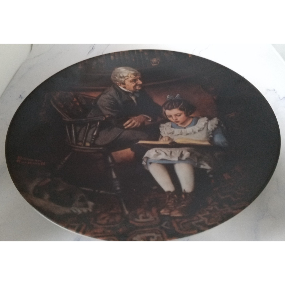 Rockwell Heritage Collection Plate #15 The Young Scholar (1991 Bradex)
